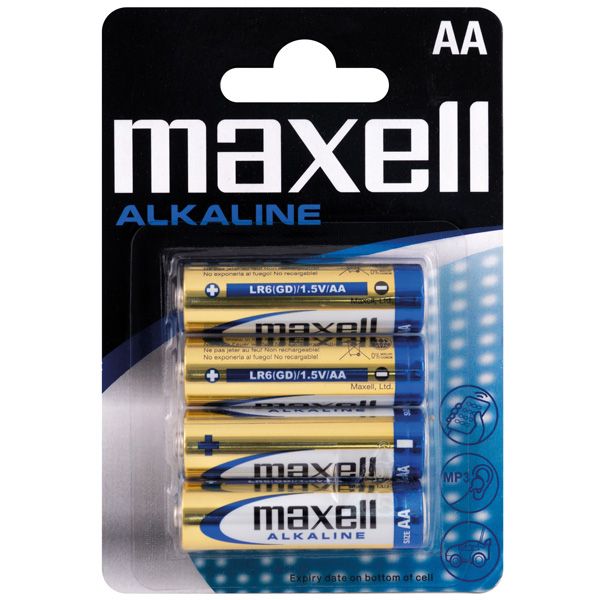 Maxell Alkaline Batterie AA-LR6 4 Stück Maxell Alkaline Batterie AA-LR6 4 Stück
