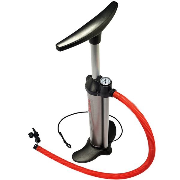 Handluftpumpe Bravo 101 mit Manometer für SUP Aluminium 1,9bar 27,5psi