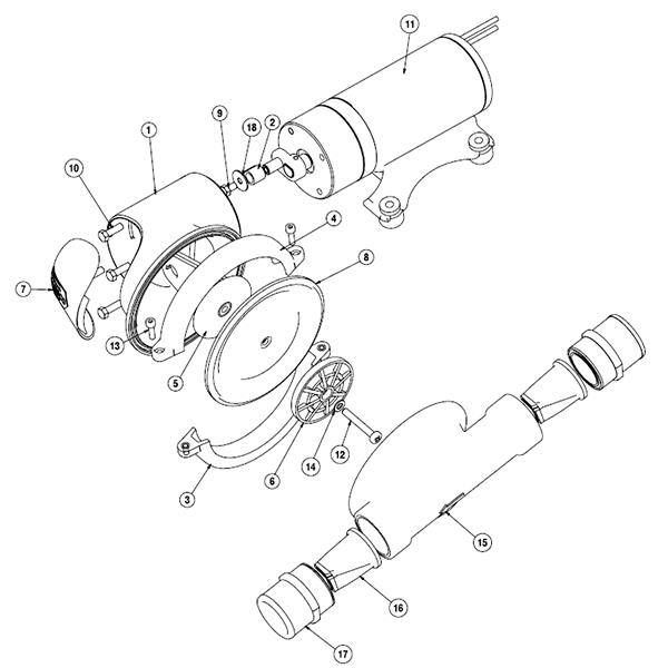 Jabsco Servicekit für Membranpumpe 1200480 und 1200481 Jabsco Servicekit für Membranpumpe 1200480 und 1200481