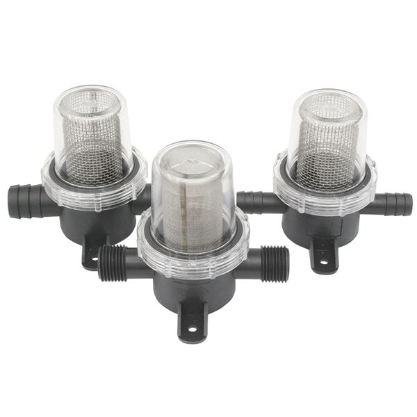 Nuova Rade In-Line Wasserfilter feines Sieb rostfreier Stahl für Schlauchanschluss D=12mm