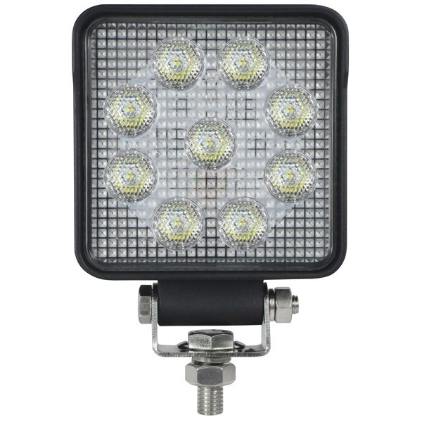 1852 Decksscheinwerfer Aluminiumgehäuse Flood 60° 10-30V 9 LED 1.25A/12V 0.625A/24V B=100mm H=100mm T=40mm 1852 Decksscheinwerfer Aluminiumgehäuse Flood 60° 10-30V 9 LED 1.25A/12V 0.625A/24V B=100mm H=100mm T=40mm