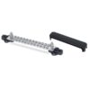 BEP Sammelstützpunkt Eingang 2xM6 Ausgang 24xM4 max 48V DC 100A L= 204mm mit Abdeckkappe schwarz 1255034 bep el samleblok med cover sort 1