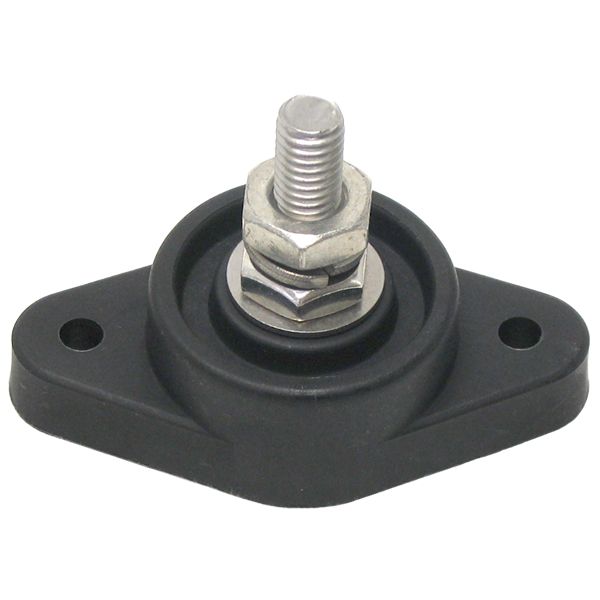 Kabelstützpunkt einzeln max 240A D=9,5mm schwarz Kabelstützpunkt einzeln max 240A D=9,5mm schwarz