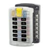 Blue Sea Sicherungshalter für 12 Flachstiftsicherungen max 30A, total max 100A 1270014 blue sea sicherungshalter fr 12 flachstiftsicherungen max 30a total max 100a 1