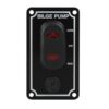 Schalttafel für Bilgepumpen mit LED-Kontrollleuchte wasserdicht senkrechte Montage 1270043 pumpepanel vandtaet lodret 89 x 50mm 1