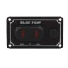 Schalttafel für Bilgepumpen mit LED-Kontrollleuchte wasserdicht waagerechte Montage 1270044 pumpepanel vandtaet vandret 89 x 50mm 1
