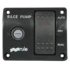 Rule Bilgepumpenschalter 12V mit 3-Wege Schalter und Sicherung 1270045 rule pumpepanel 12v med 3 vejs kontakt og sikringsholder 1