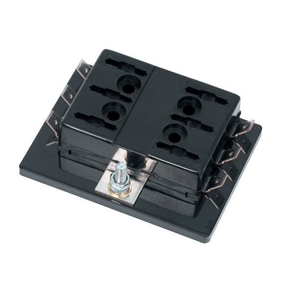 Sicherungshalter für 6 Stecksicherungen max 25A Sicherungshalter für 6 Stecksicherungen max 25A