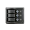 Elektropanel wasserdicht 3 Schalter / Sicherungen 1270134 strmpanel 3kont vandtaet d lux 1