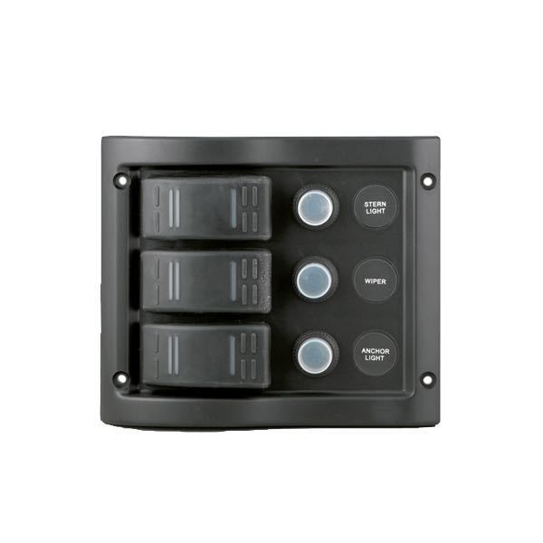 Elektropanel wasserdicht 3 Schalter / Sicherungen Elektropanel wasserdicht 3 Schalter / Sicherungen
