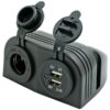 1852 Zigarettenanzündersteckdose 12/24V und USB-Steckdose 5V 2,1A 1270189 1852 pbygnings dobbelt usb udtag 5v cigaretstik 12 24v 1