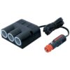 Steckdose 3-fach Zigarettenanzünder 12/24V 20A Aufbaumontage mit Kabel L=2m und Stecker 1270196 universalstik 12 24v 16amp med 2m ledning og tripel udtag 1