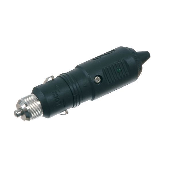 Stecker für Zigarettenanzündersteckdose mit LED-Kontrollleuchte