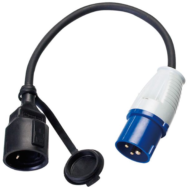 Adapter  CCE Stecker Schuko -> Kupplung Kabel 3x2,5mm² L=0,5m