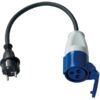 Adapter CCE Kupplung -> Schuko Stecker Kabel 3x2,5mm² L=0,5m 1270549 adapter cce kupplung schuko stecker kabel 3x2 5mm l 0 5m 1