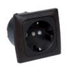 Crusader 230V Steckdose zum Einbau braun 1272072 crusader 230v steckdose zum einbau braun 1