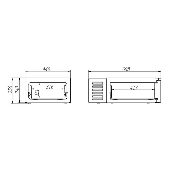 1852 Kompressorkühlschrank zum Ausziehen 12/24V 5/2.5A 60W 20l 1852 Kompressorkühlschrank zum Ausziehen 12/24V 5/2.5A 60W 20l – Bild 4