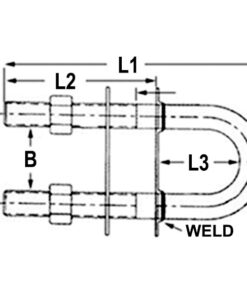 1852 Püttingsbolzen rostfreier Stahl 1326760 9 5mm 100mm 2