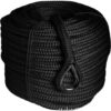 1852 Geflochtene Ankerleine mit Kausch rostfrei D=12mm L=40m schwarz 1397038 ankerleine schwarz mit kausch d 12mm l 40m 1