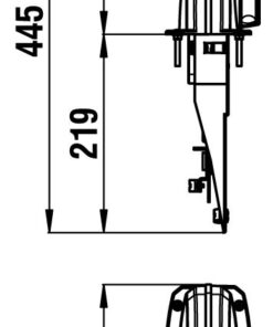 Ultraflex Einhebelschaltung B103 verchromt/Kunststoff weiss für Seitenmontage für Schaltung und Gas mit Leerlaufstellung und Trimmfunktion 140b103 nordflex aufbau schalthebel 2