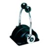 Ultraflex Doppelhebelschaltung B302B Aluminium schwarz für Aufbaumontage für Schaltung und Gas mit Leerlaufstellung 140b302b ultraflex kontrolbox sort dobbelt 1