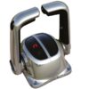 Ultraflex Doppelhebelschaltung B502C Aluminium verchromt für Aufbaumontage für Schaltung und Gas mit Leerlaufstellung, Trimmfunktion und Sperre 140b502c ultraflex dobbel topmonteret kontrolboks chrom med trim og l 1