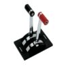 Ultraflex Doppelhebelschaltung B50 zum Einbau Aluminium verchromt gerader Handgriff 140b50 ultraflex kontrolbox dobbelt til indbygning 1