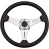 Steuerrad Aluminium schwarz mit Nabe 3/4'' D=338mm 1420192 sportsrat sort med alu 38mm med 3 4 std nav 1