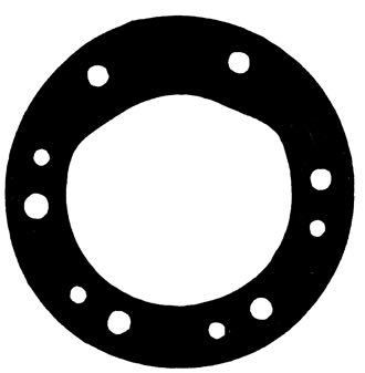 Dichtung für Impellerpumpe 10Löcher 2898 Dichtung für Impellerpumpe 10Löcher 2898