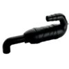 Auspuff Schwanenhals Kunststoff 90° für Schlauch ID=40/45/50mm 1520650 svanehals 90 40 45 50mm 1