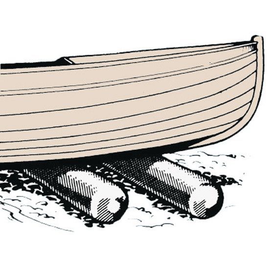Rolle für Bootstransport L=125cm D=30cm Last max. 600kg – Bild 2