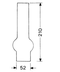 DHR Ersatz-Glaszylinder 1821230 210x52mm 101900