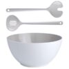 MARINE BUSINESS Harmony Salatschüssel mit Salatbesteck weiss/beige 18511018 marine business harmony salatschssel mit salatbesteck weiss beige 1
