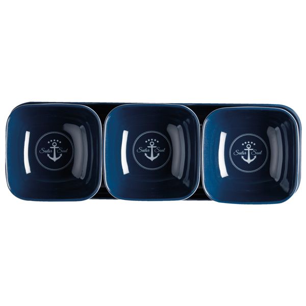 MARINE BUSINESS Sailor Soul Snacksachüsseln Set L=27cm B=9cm
