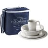 MARINE BUSINESS Harmony Start Set bestehend aus je 4 flachen Telleren. Frühstückstellern. Suppentellern. Bechern und einer Tasche 18540145 marine business harmony start set bestehend aus je 4 flachen telleren frhstckstellern suppentell 1
