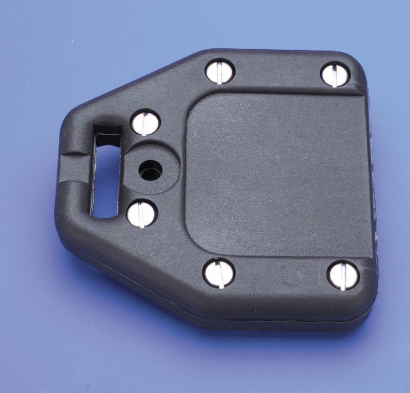 Lattenendbeschlag Schwarz für max 35mm Flachlatten Lattenendbeschlag Schwarz für max 35mm Flachlatten