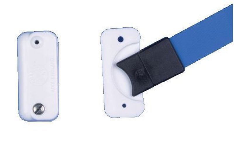 Lattentaschenschutz bis 15mm Latten Weiß mit 2 Schrauben Lattentaschenschutz bis 15mm Latten Weiß mit 2 Schrauben – Bild 2