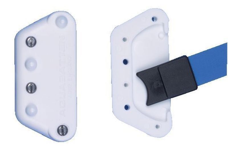 Lattentaschenschutz bis 30mm Latten Weiß mit 6 Schrauben Lattentaschenschutz bis 30mm Latten Weiß mit 6 Schrauben – Bild 2