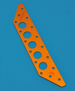 Schotblech ALU 203 x 38 x 1,6mm für Hobie / Soling