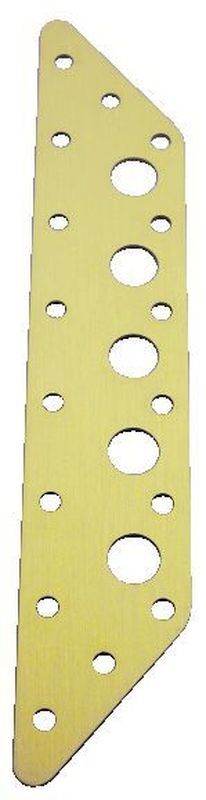 Schotblech ALU 203 x 38 x 1,6mm für Hobie / Soling Schotblech ALU 203 x 38 x 1,6mm für Hobie / Soling – Bild 2