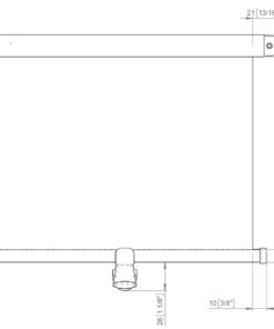 Portshade 320 silber eloxiert 3140 2 340 x 280mm 2