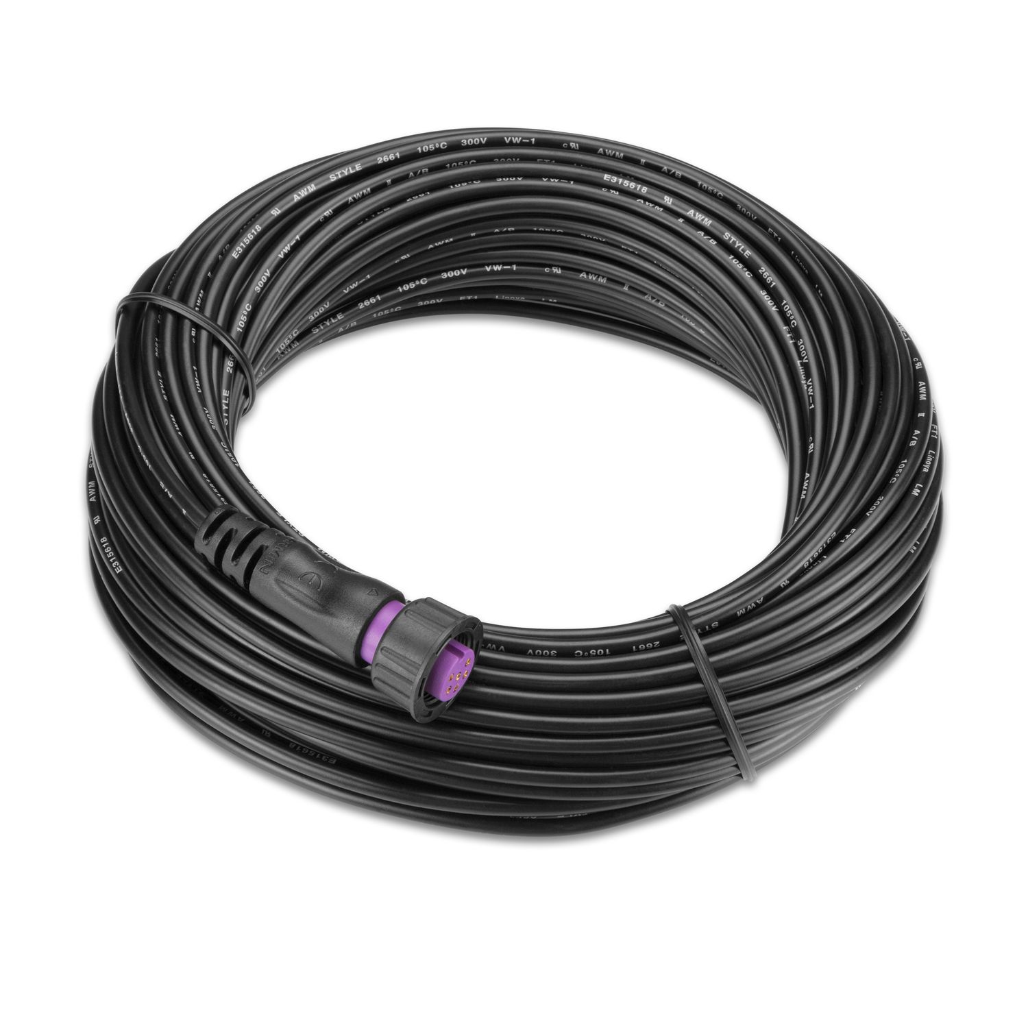 Garmin Mastkabel 25m weiblicher Stecker (violett) / offenes Kabelende