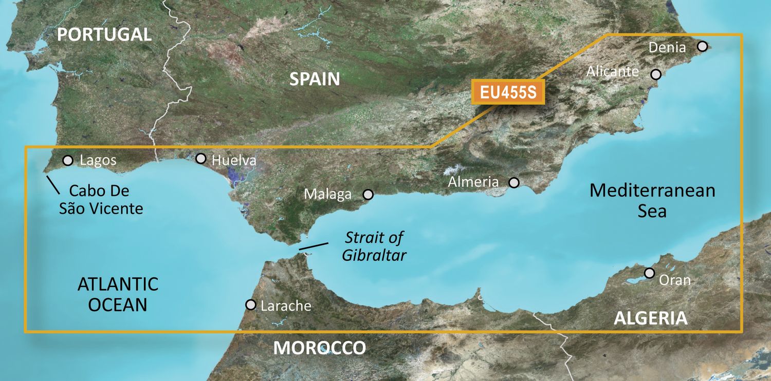 Garmin Seekartenmodul G3 Vision microSD/SD card: VEU455S - Alicante to Cabo de Sao Vicente