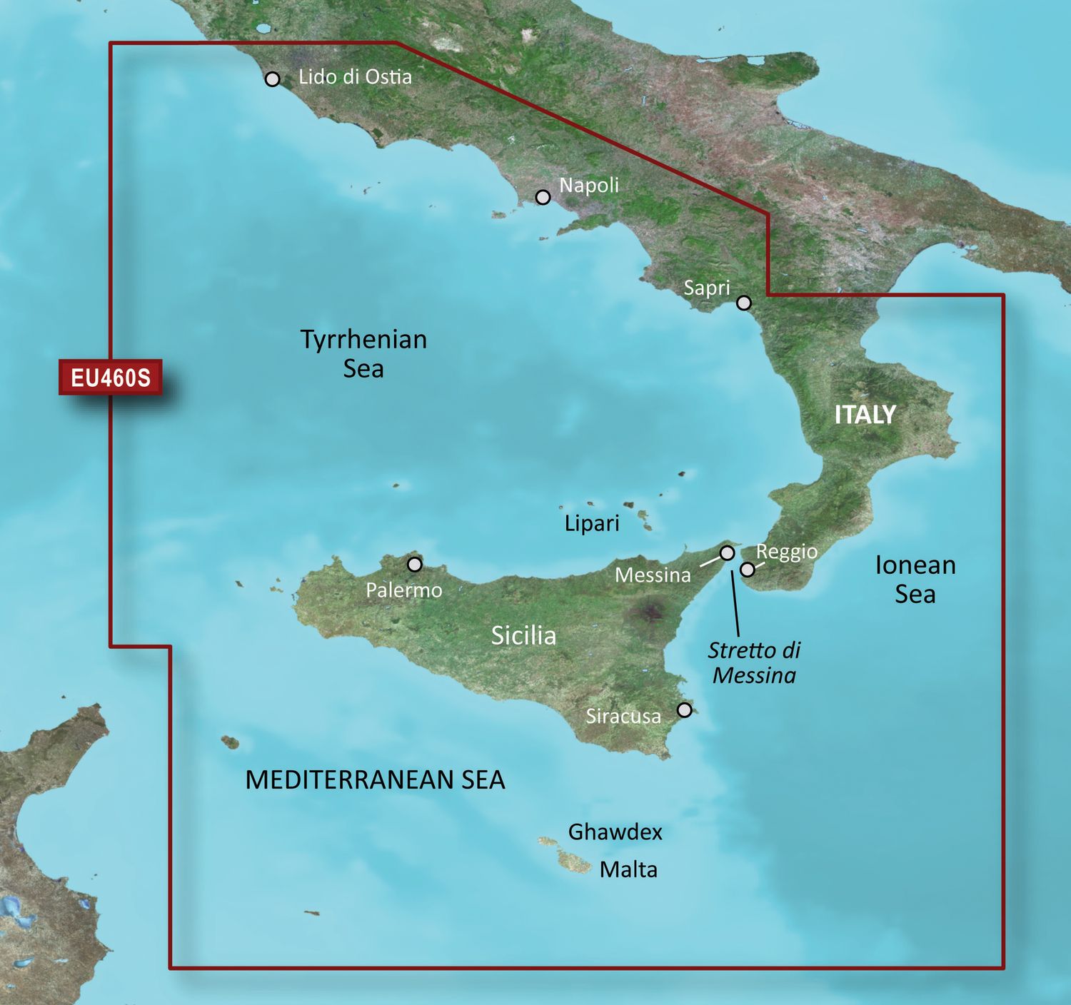 Garmin Seekartenmodul G3 Vision microSD/SD card: VEU460S - Sicily to Lido di Ostia