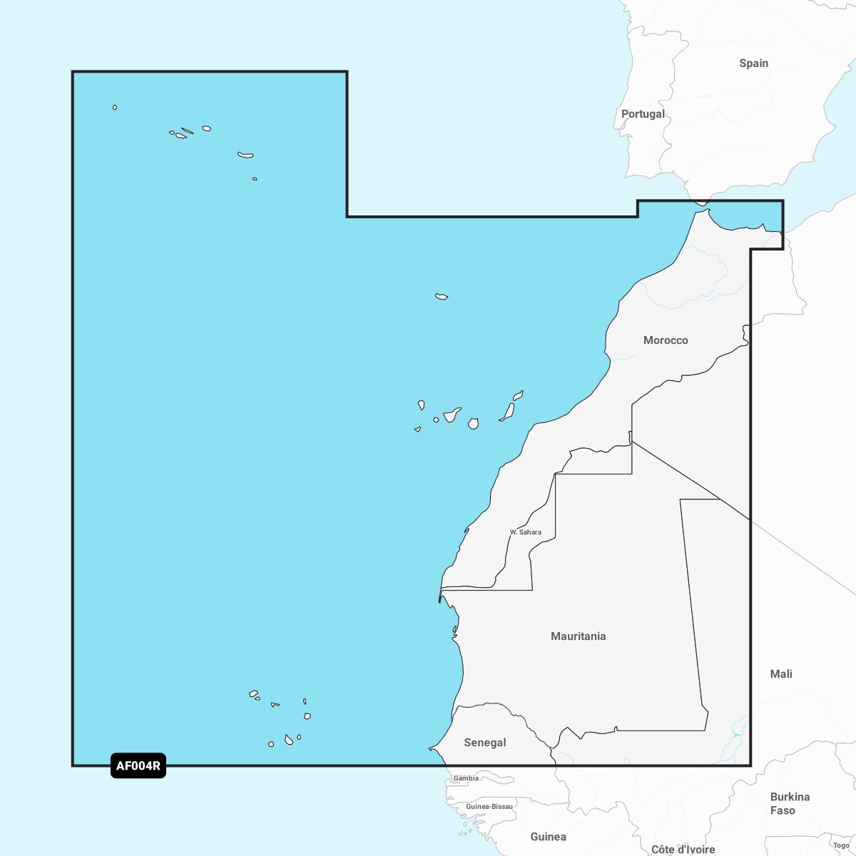 Garmin Navionics+ AF004R Afrika Nordwestküste