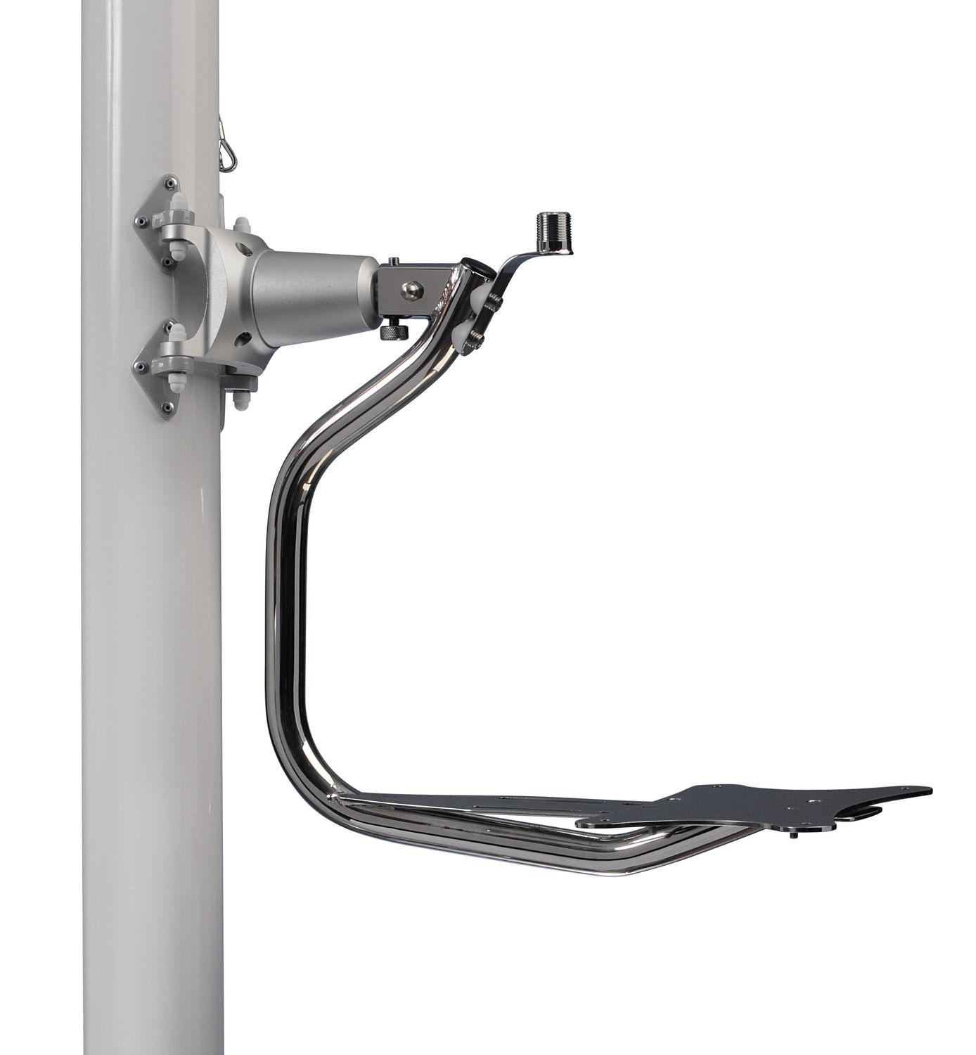 Scanstrut Radarhalterung LMM-1 für Mastmontage mit kardanischer Halterung weiss – Bild 3