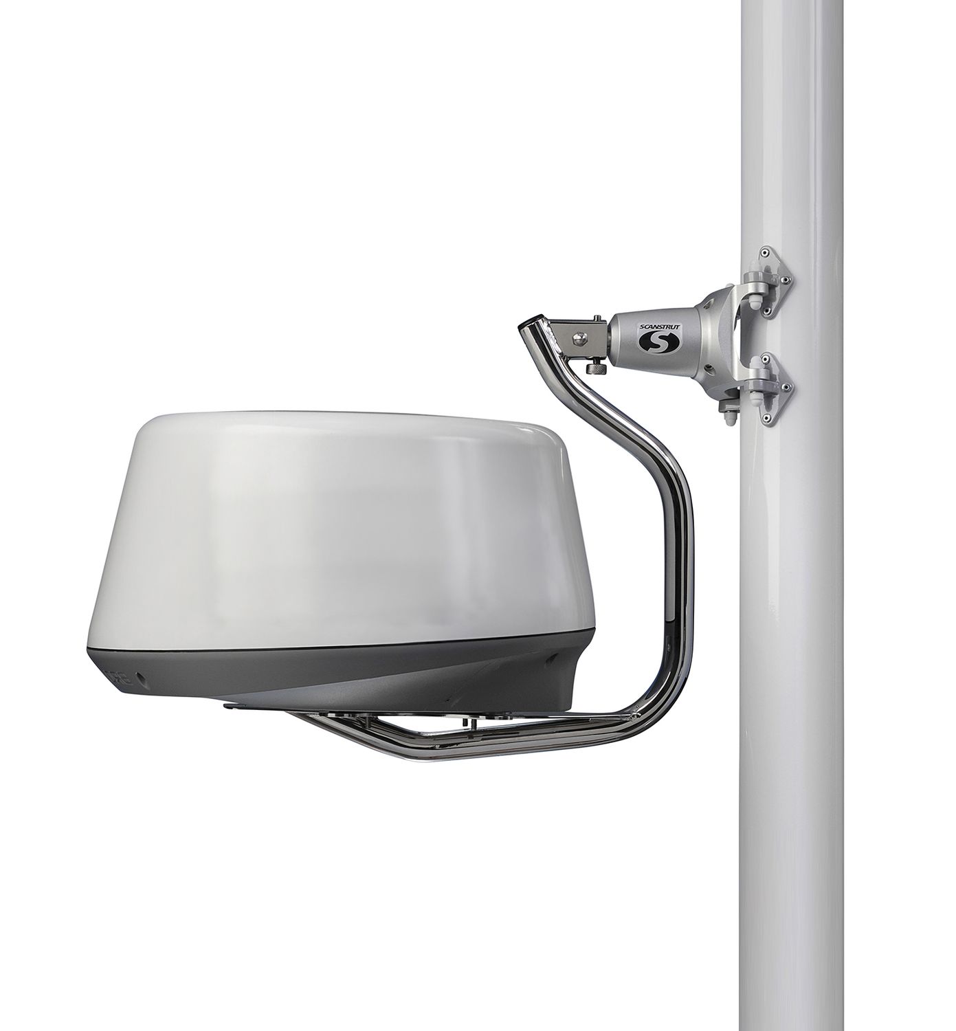 Scanstrut Radarhalterung LMM-1 für Mastmontage mit kardanischer Halterung weiss – Bild 2