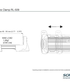 Scanstrut ROKK MINI Top-Halterung TH-509 für Smartphones. UKW-Handseefunkgeräten. Hand-GPS Geräten 89 rl 509 rokk mini universalhalterung th 509 fur smartphones ukw handseefunkgeraten hand gps geraten 2