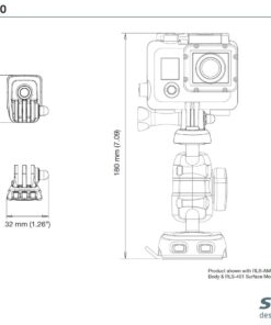 Scanstrut ROKK MINI/MIDI Adapterplatte RL-510 für GoPro Garmin VIRB Scanstrut ROKK MINI/MIDI Adapterplatte RL-510 für GoPro Garmin VIRB – Bild 2