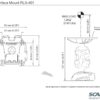 Scanstrut ROKK MINI Basis zum Anschrauben RLS-401 89 rls 401 rokk mini montageplatte rls 401 fur ebene flachen 3